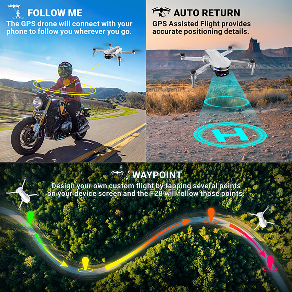 Foldable Drone with 2K FHD Camera