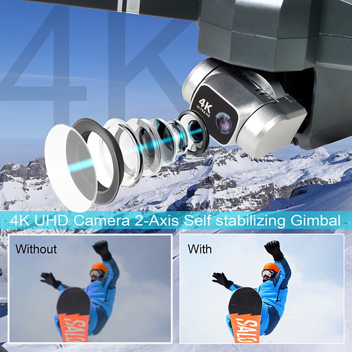 GPS Drone with 4K UHD Camera