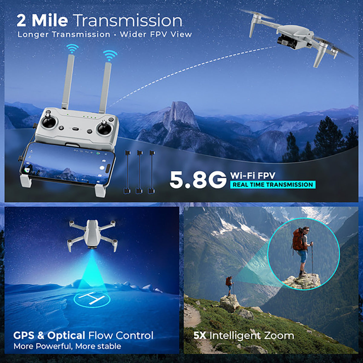 First-Person View 4K UHD Camera Drone