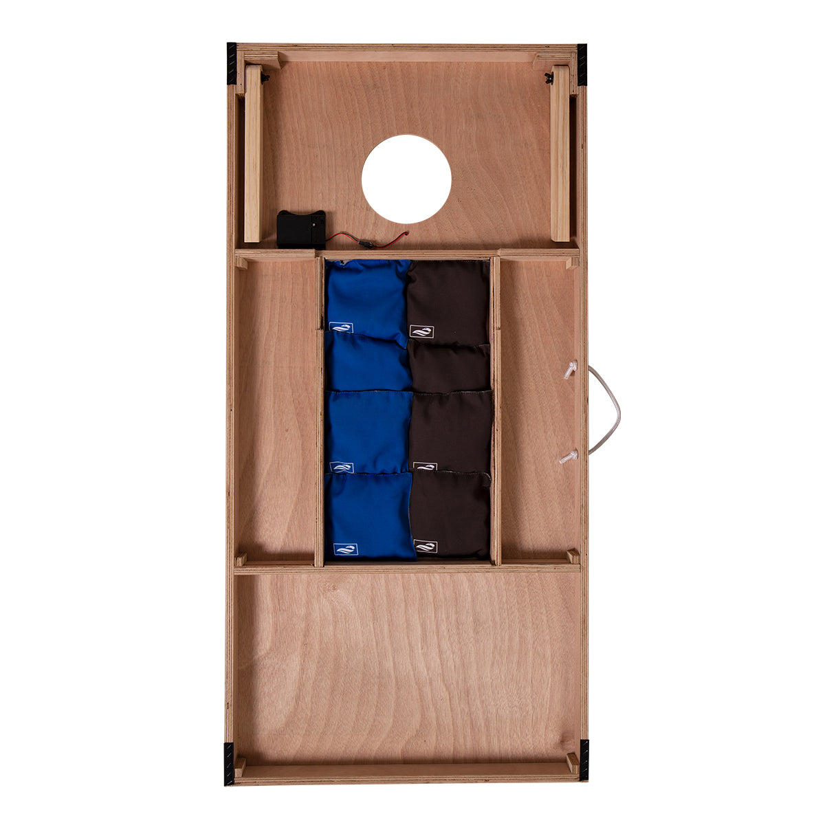 LED Wood Cornhole Set