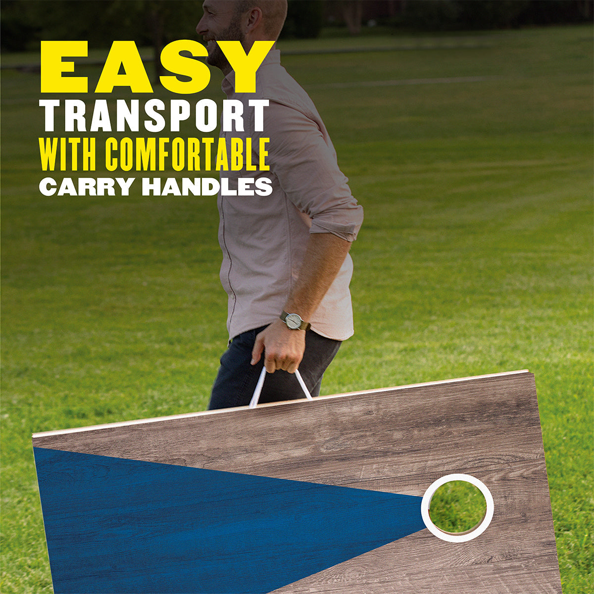LED Wood Cornhole Set