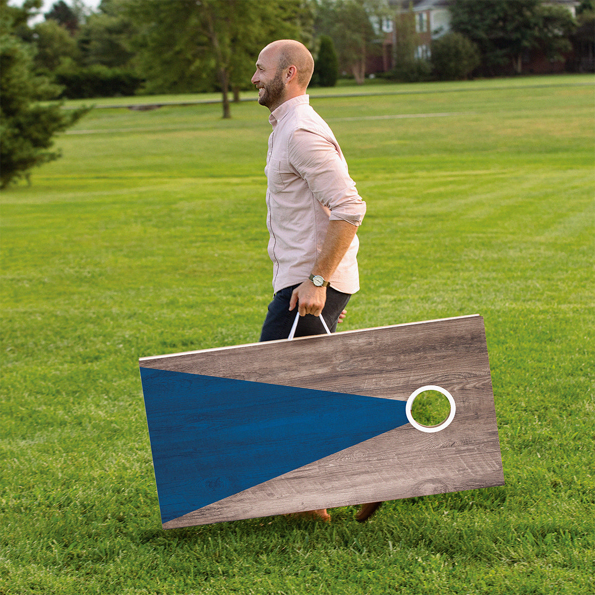 LED Wood Cornhole Set