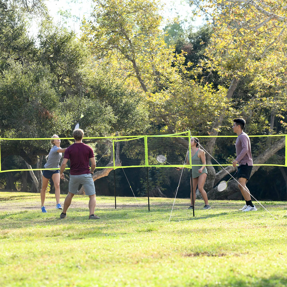 4-Square Volleyball Badminton Set Combo