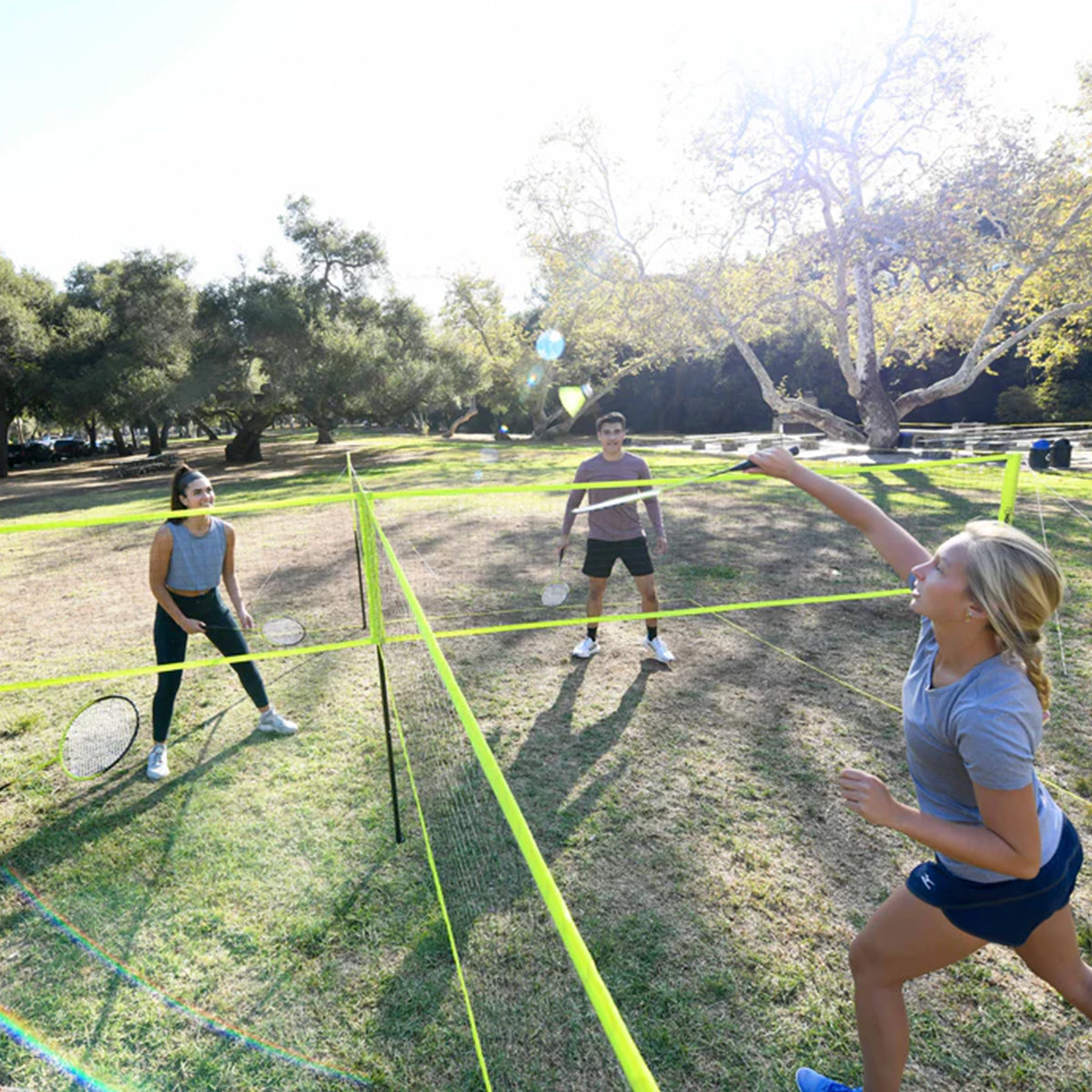 4-Square Volleyball Badminton Set Combo