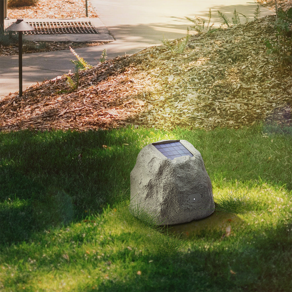 Solar Powered Bluetooth Rock Speaker with Multilink