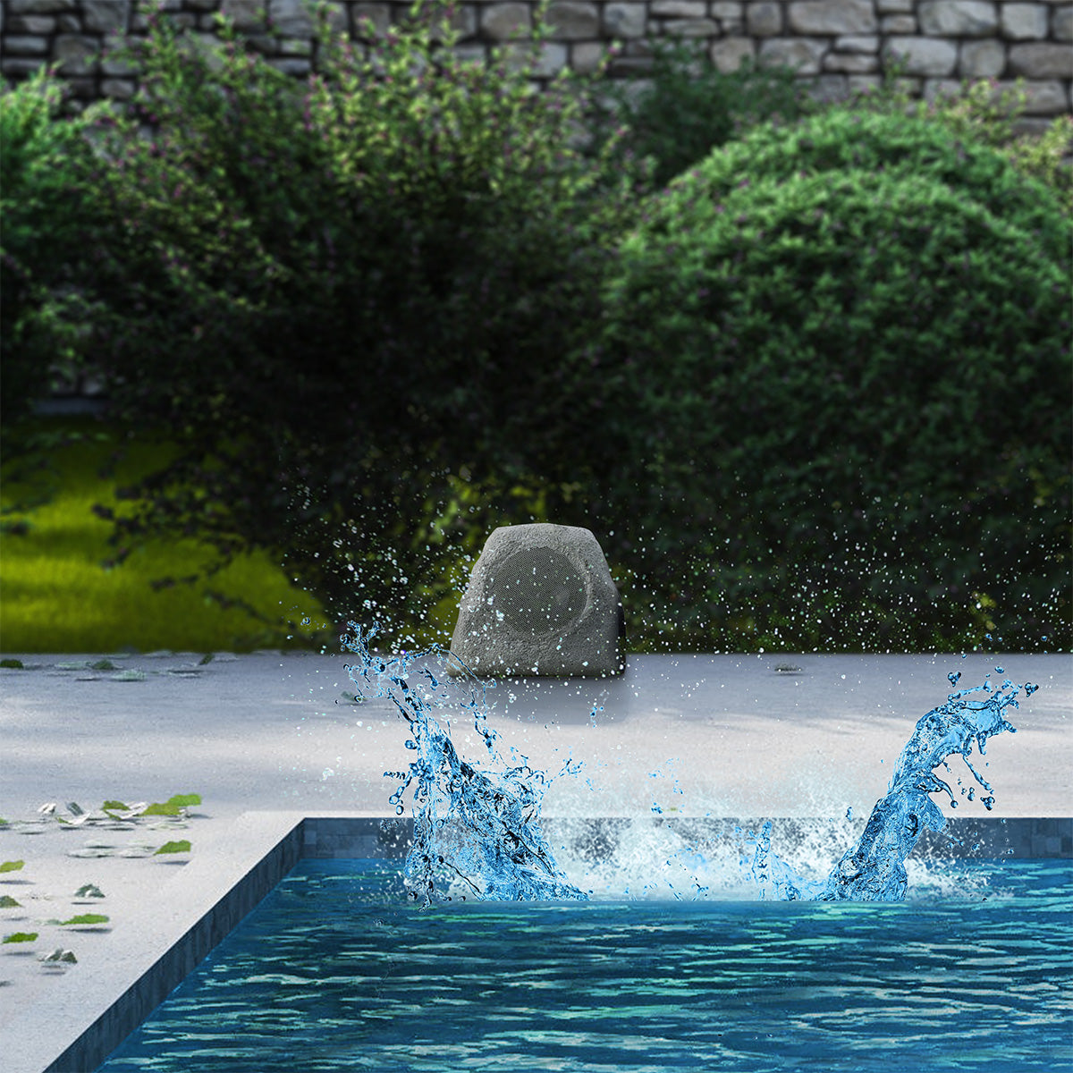 Solar Powered Bluetooth Rock Speaker with Multilink