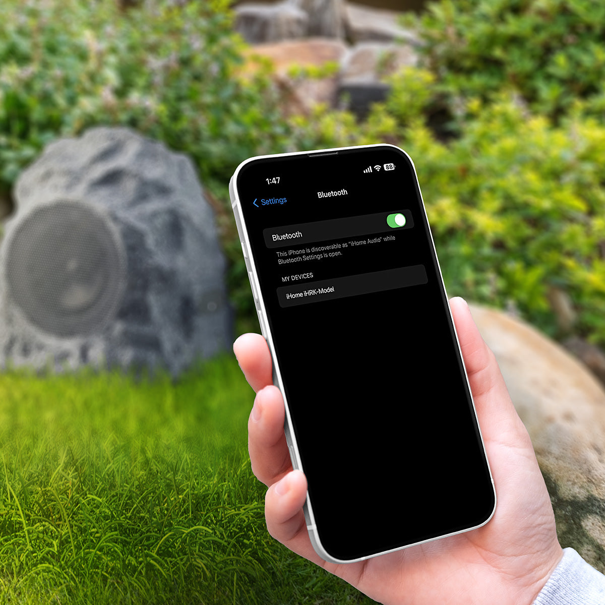 Outdoor Bluetooth Rock Speakers (Set of 2)
