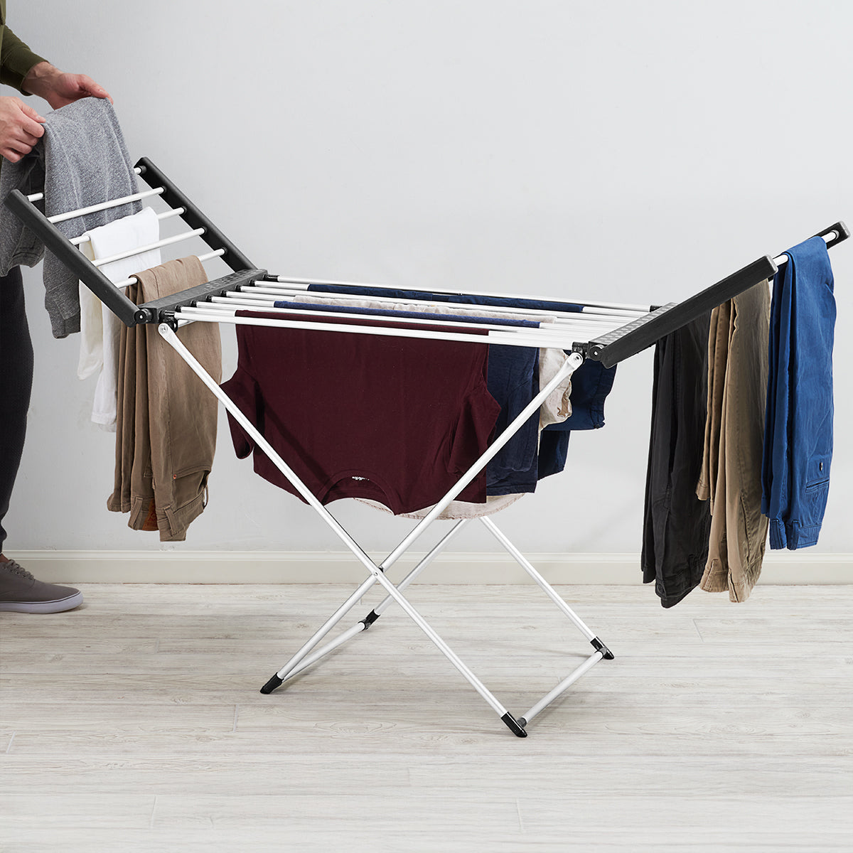 Heated Fold-Up Laundry Drying Rack