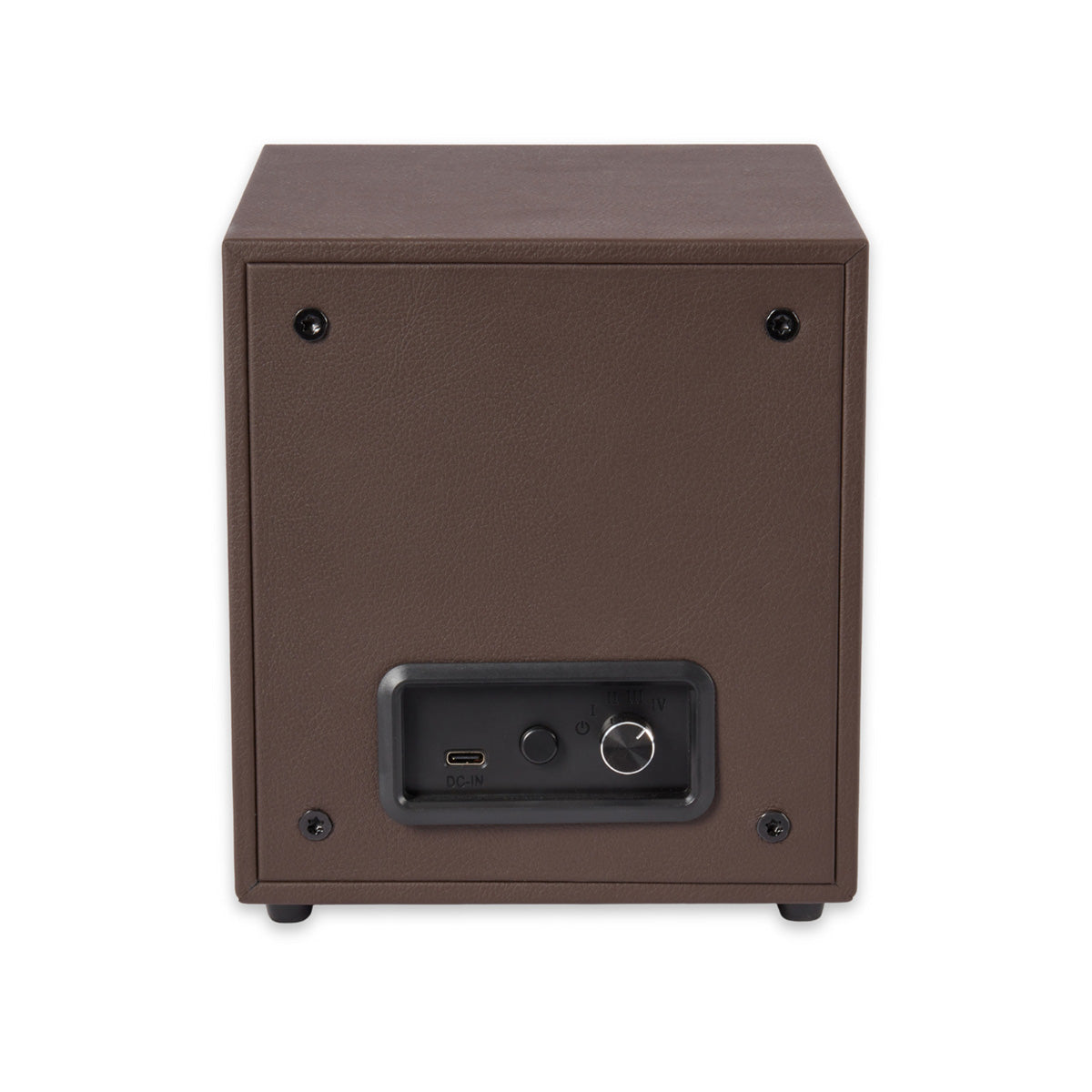 Single Brown Leather Watch Winder with Color Changing Light