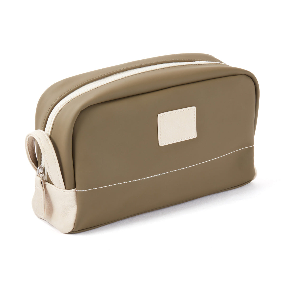 Water and Tear-Resistant Vinyl-Coated Nylon Toiletry Bag