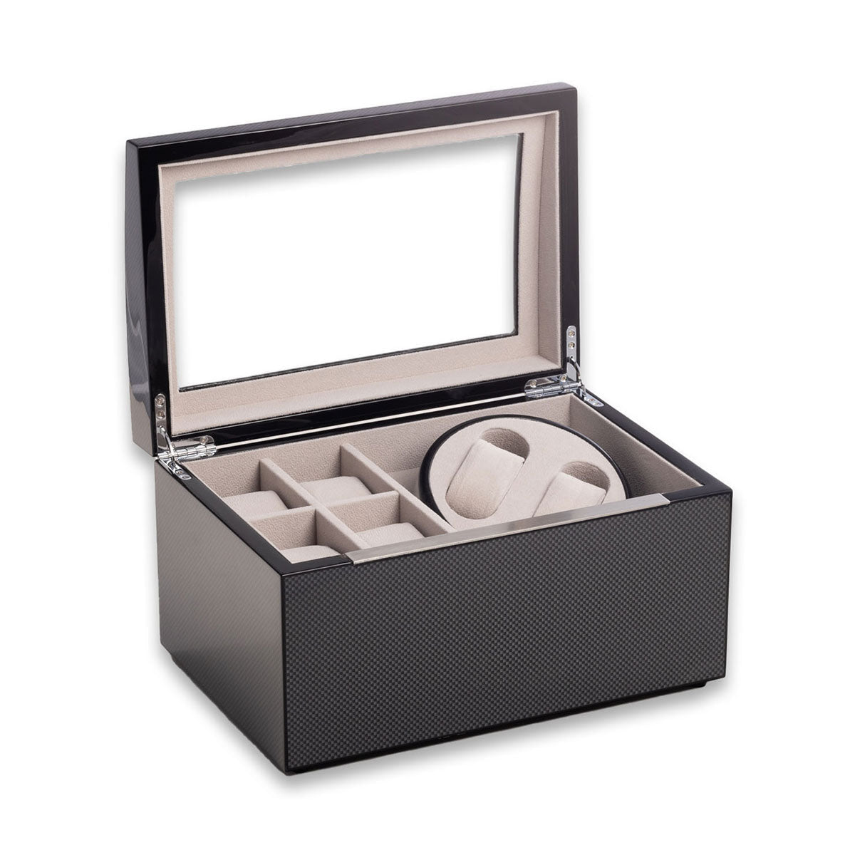 2 Watch Winder with Storage for 4 Watches