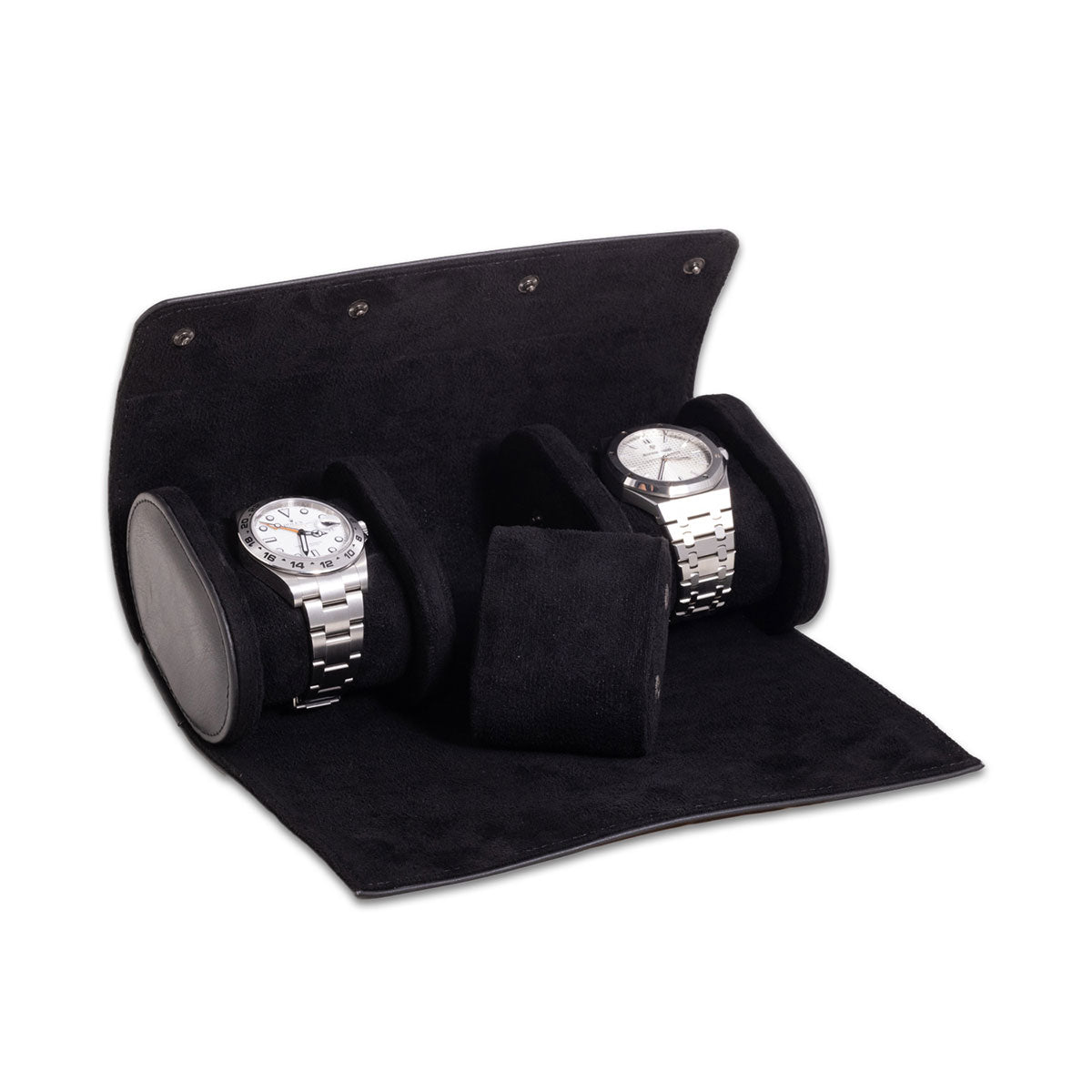Genuine Leather Watch Roll for 3 Watches