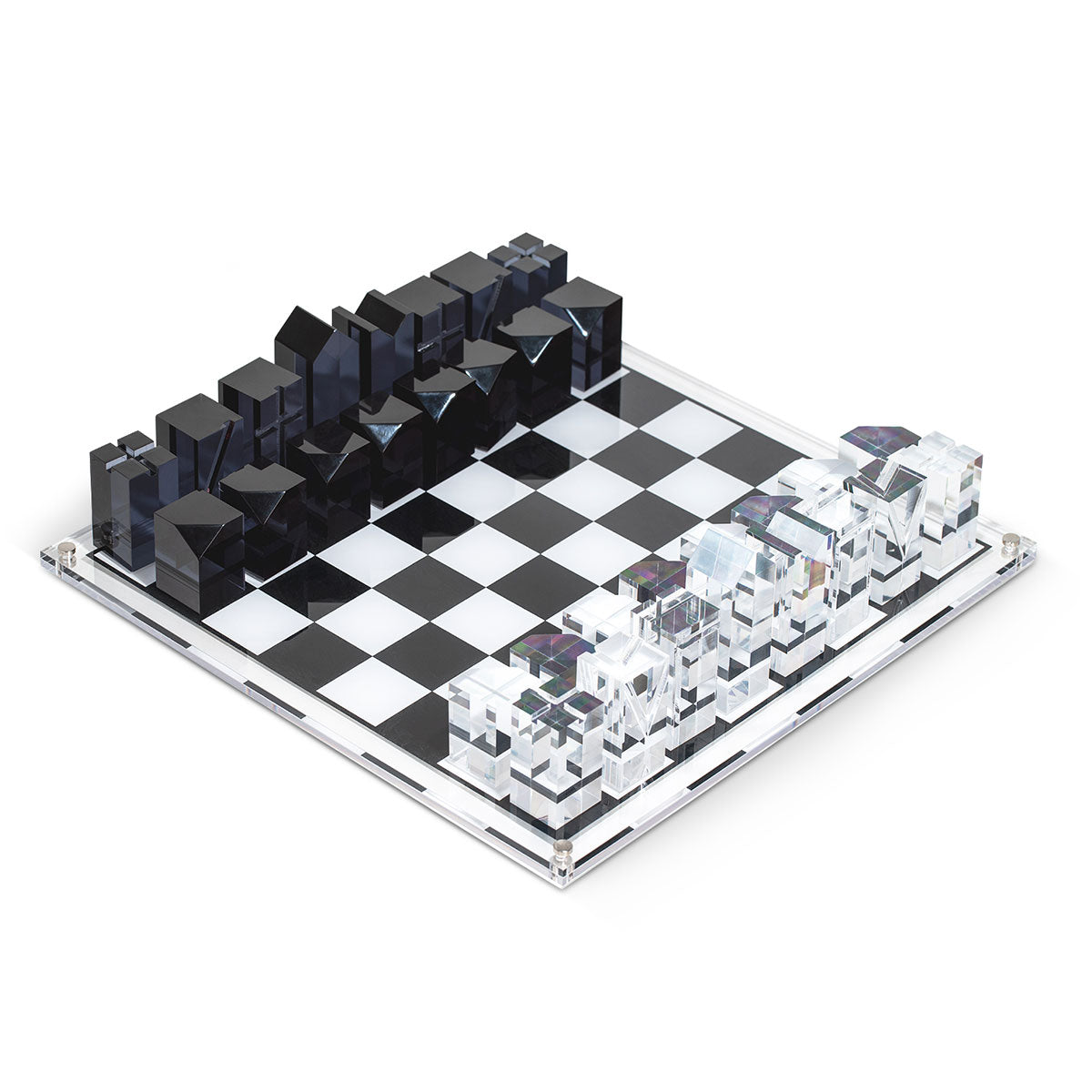 Modern Lucite Chess Set