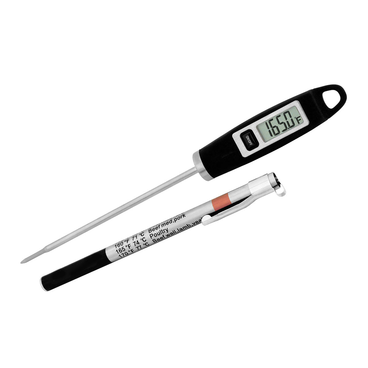 Digital Thermometer and Deep Fry Thermometer Set