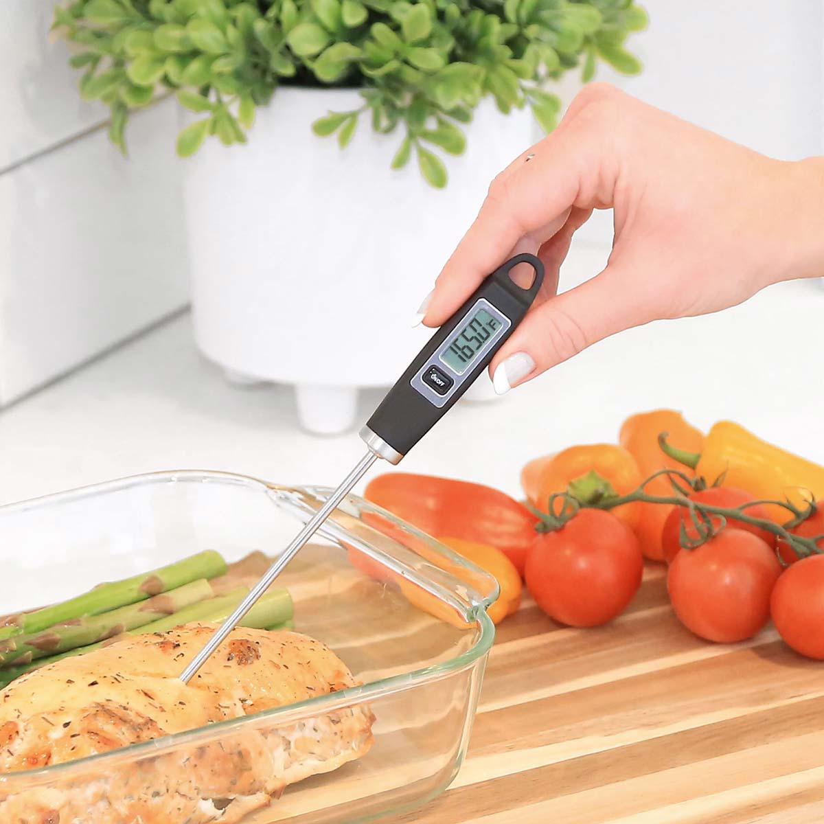 Digital Thermometer and Deep Fry Thermometer Set
