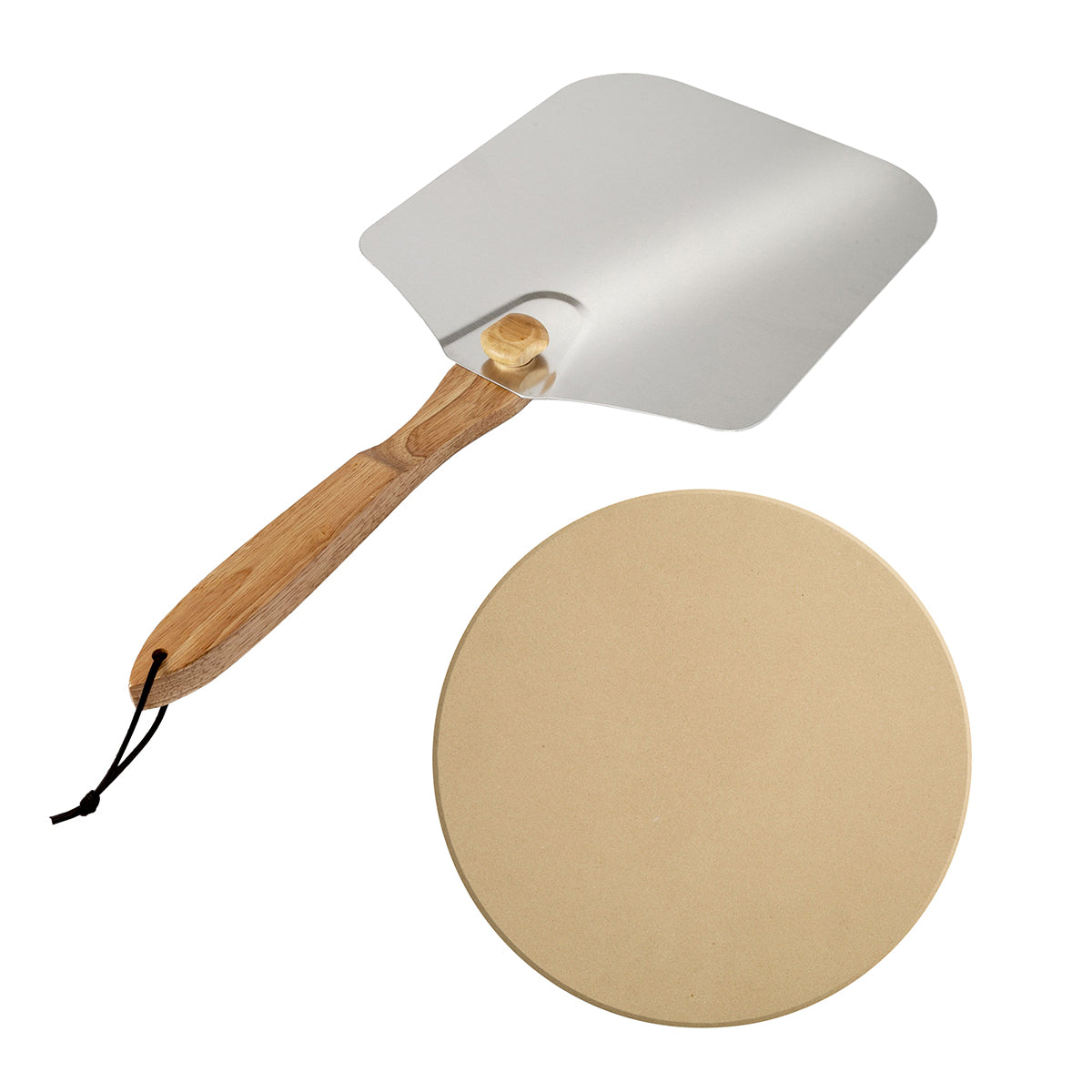 Pizza Stone and Peel Set