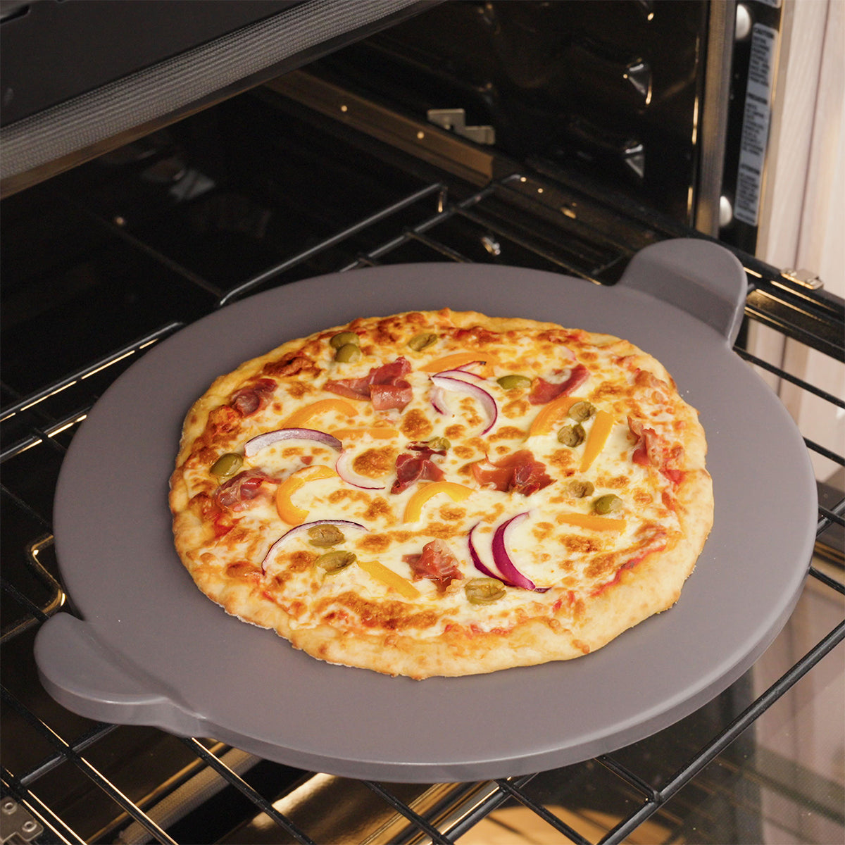 3-Piece Glazed Pizza Stone Set