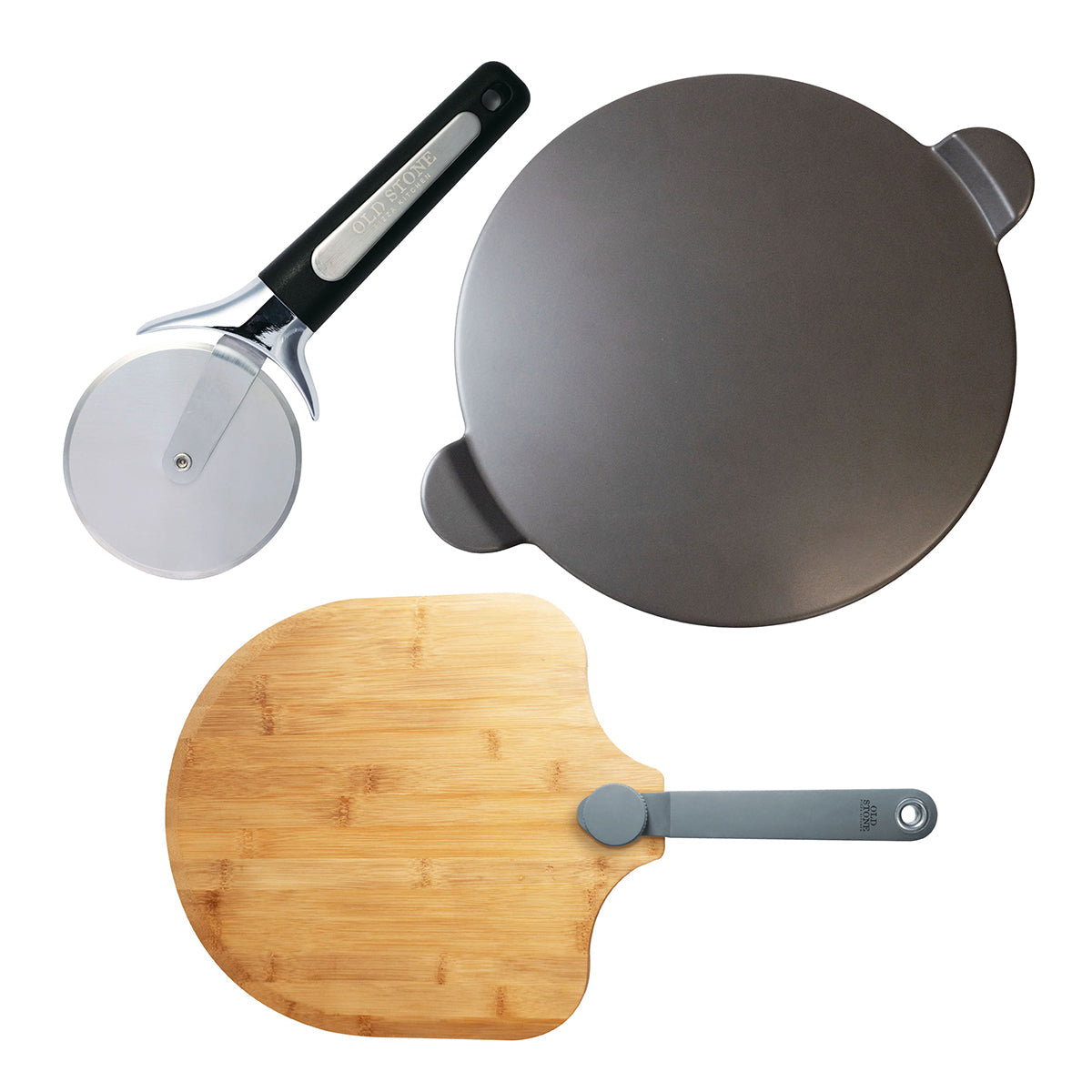 3-Piece Glazed Pizza Stone Set