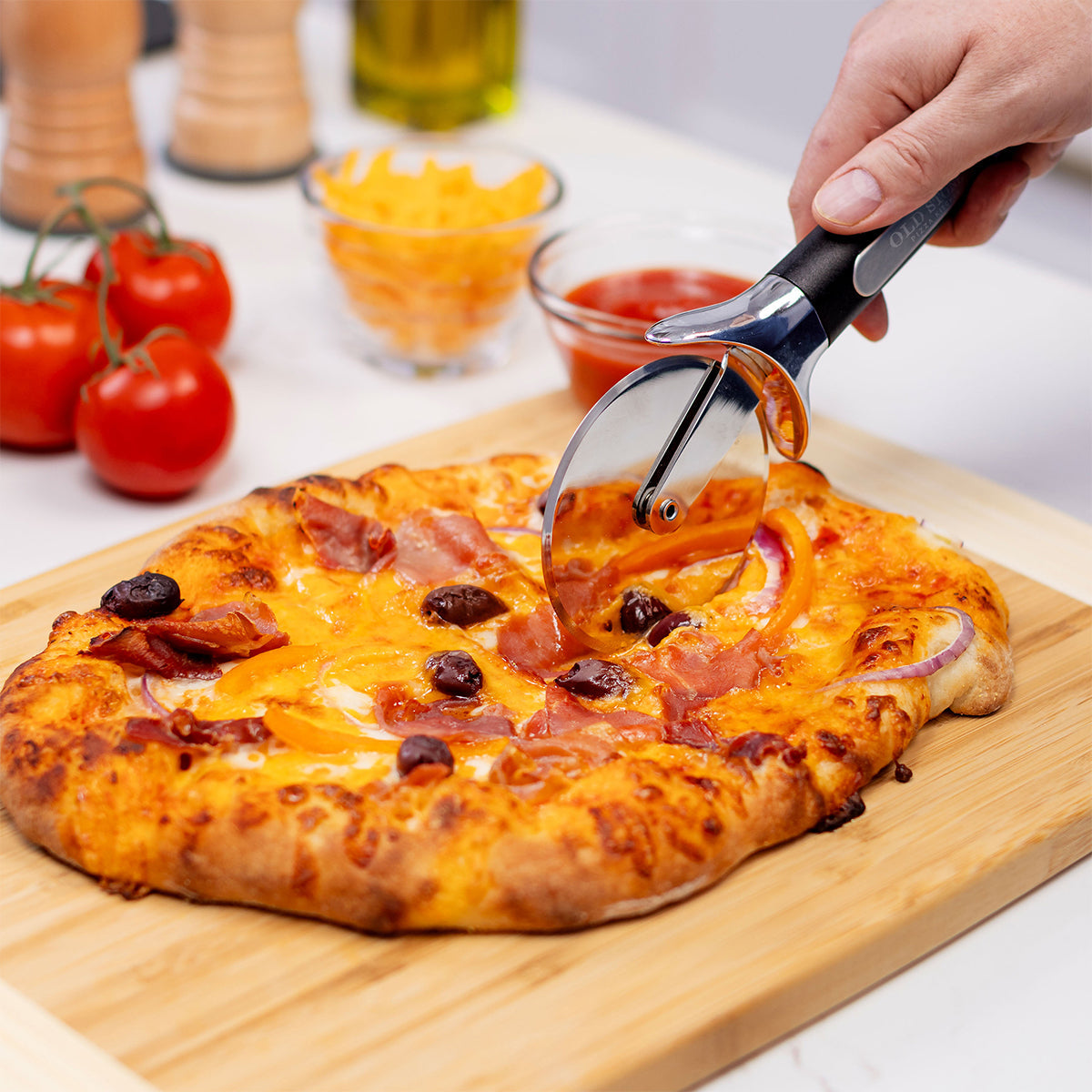 3-Piece Glazed Pizza Stone Set