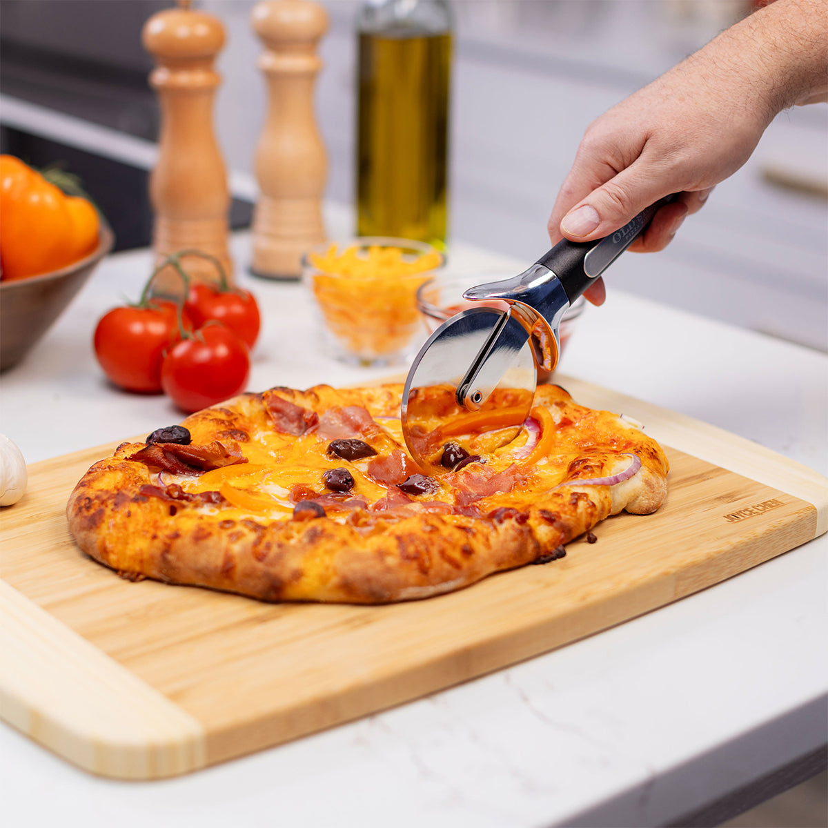 3-Piece Glazed Pizza Stone Set