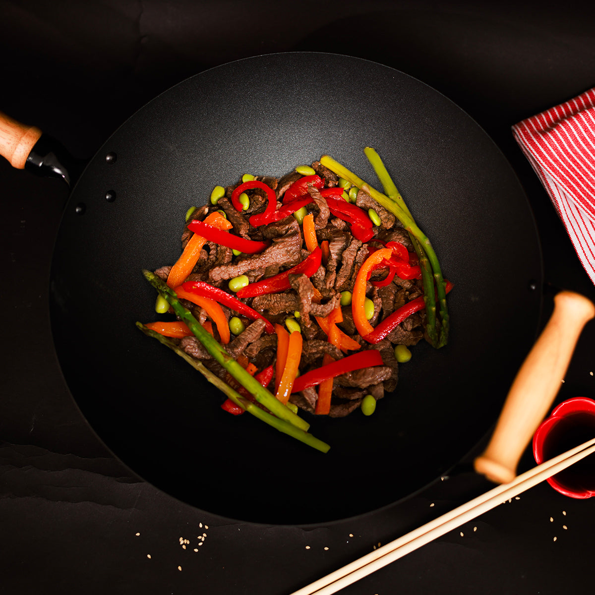 10-Piece 14'' Nonstick Wok Set
