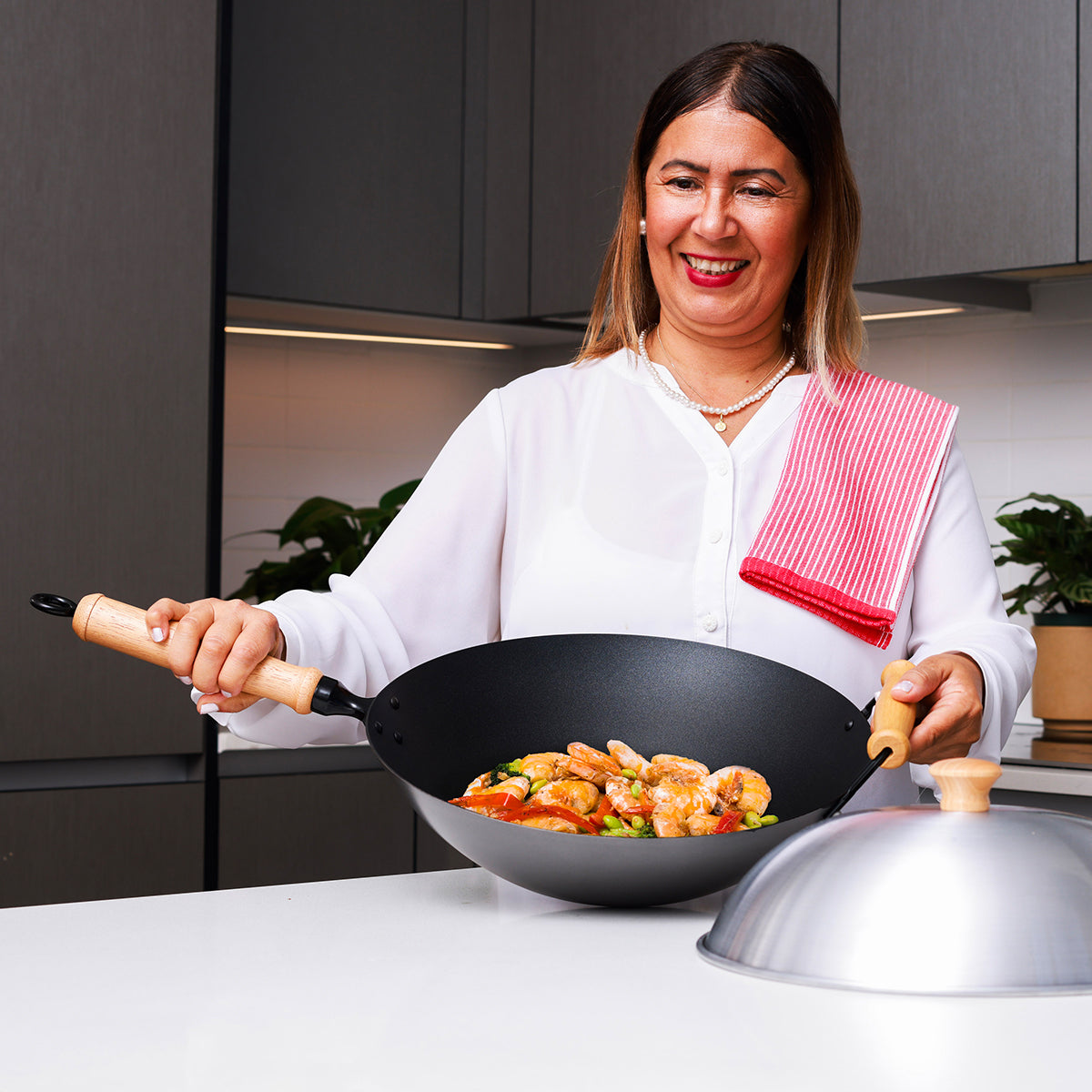 10-Piece 14'' Nonstick Wok Set