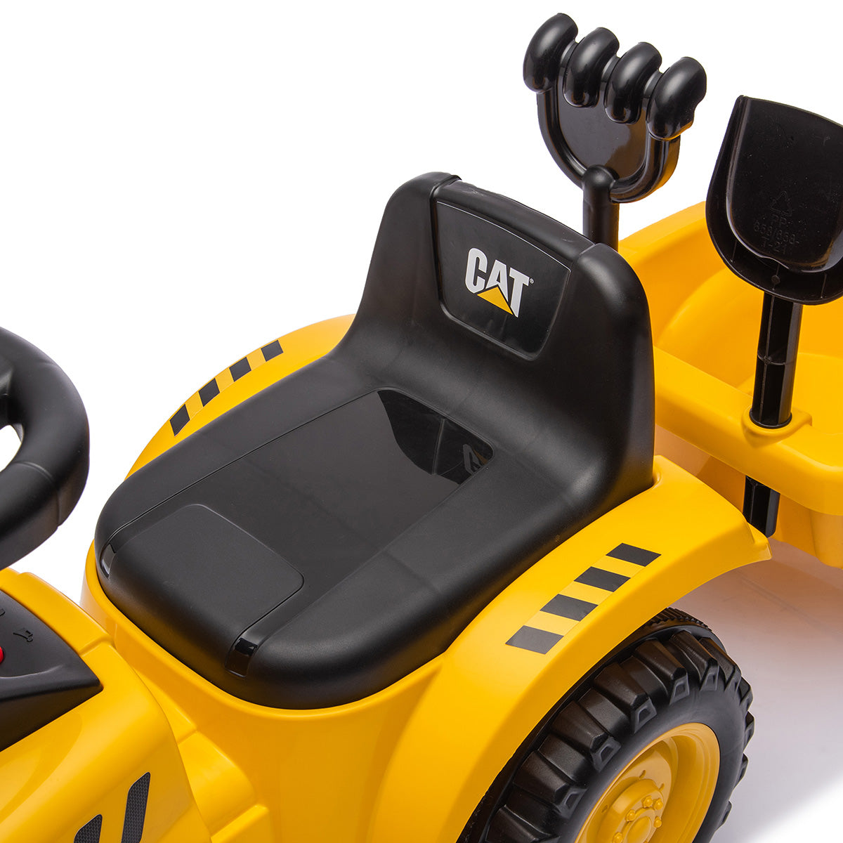 CAT Tractor with Trailer Foot to Floor Ride-On