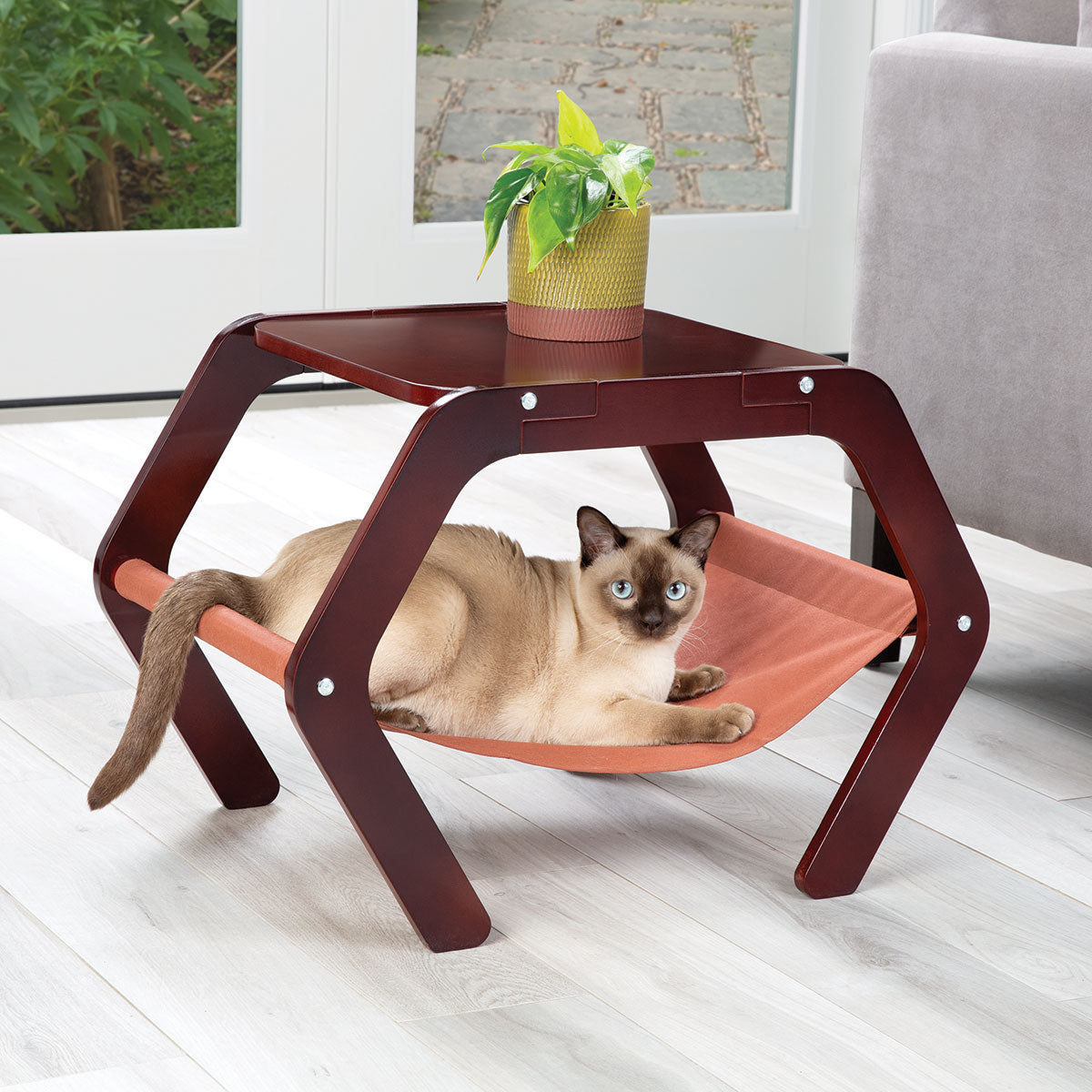 Coffee Table with Pet Hammock