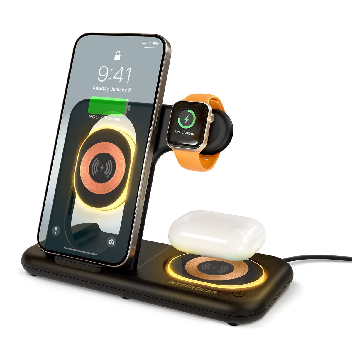 4-in-1 Foldable Apple Charging Station