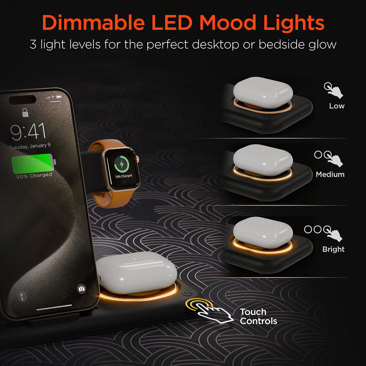 4-in-1 Foldable Apple Charging Station