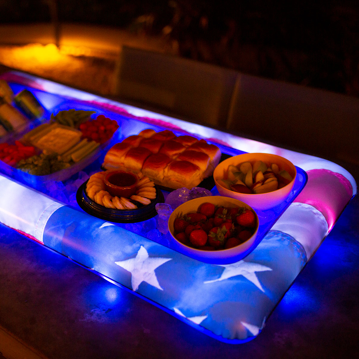 Patriotic Floating Pool Buffet Cooler