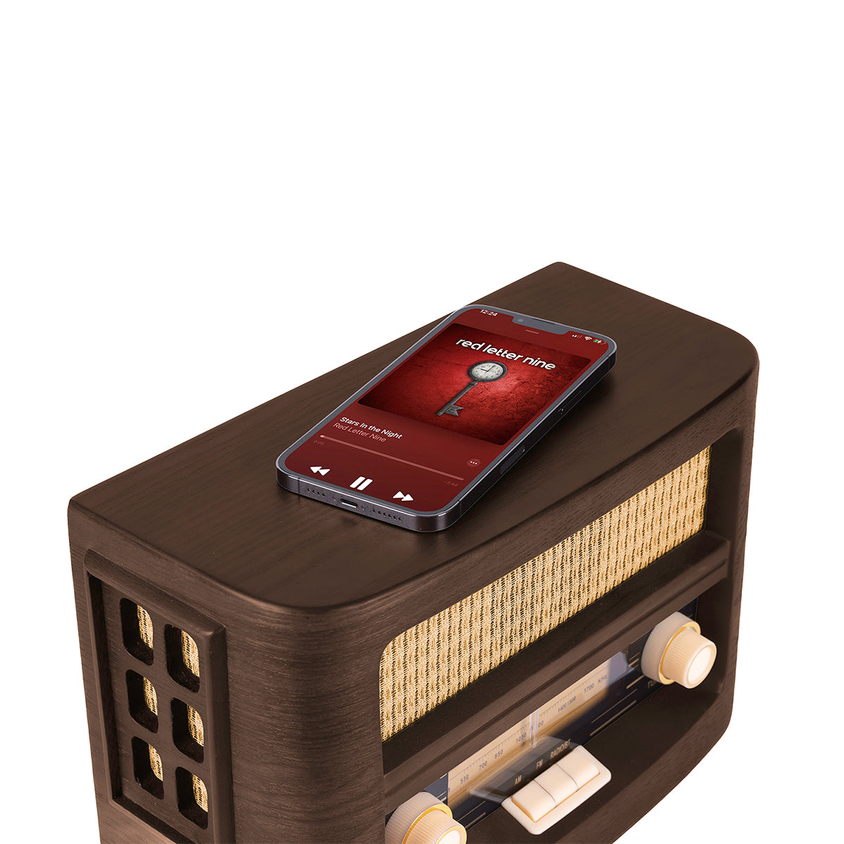 Vintage Bluetooth Radio and Wireless Charger