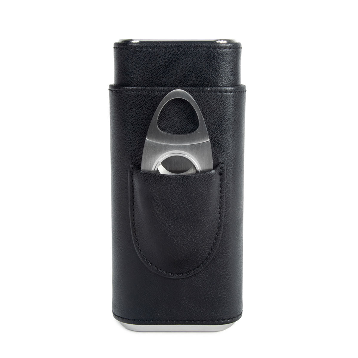 Brouk & Co Ashton 3 Cigar Leather Case with Cutter