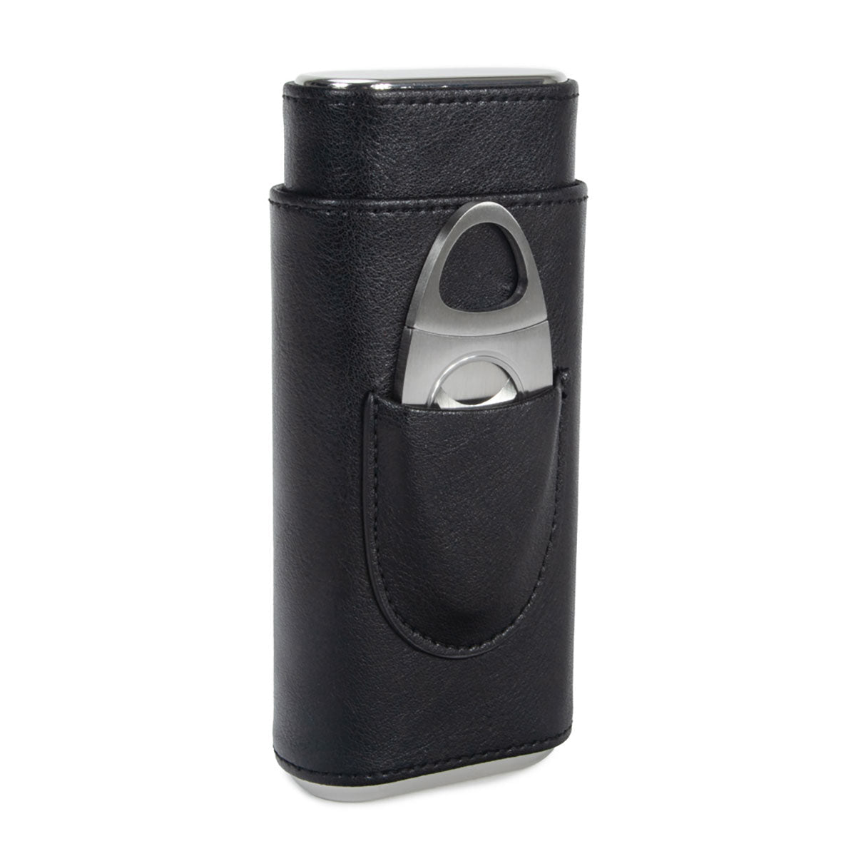 Brouk & Co Ashton 3 Cigar Leather Case with Cutter