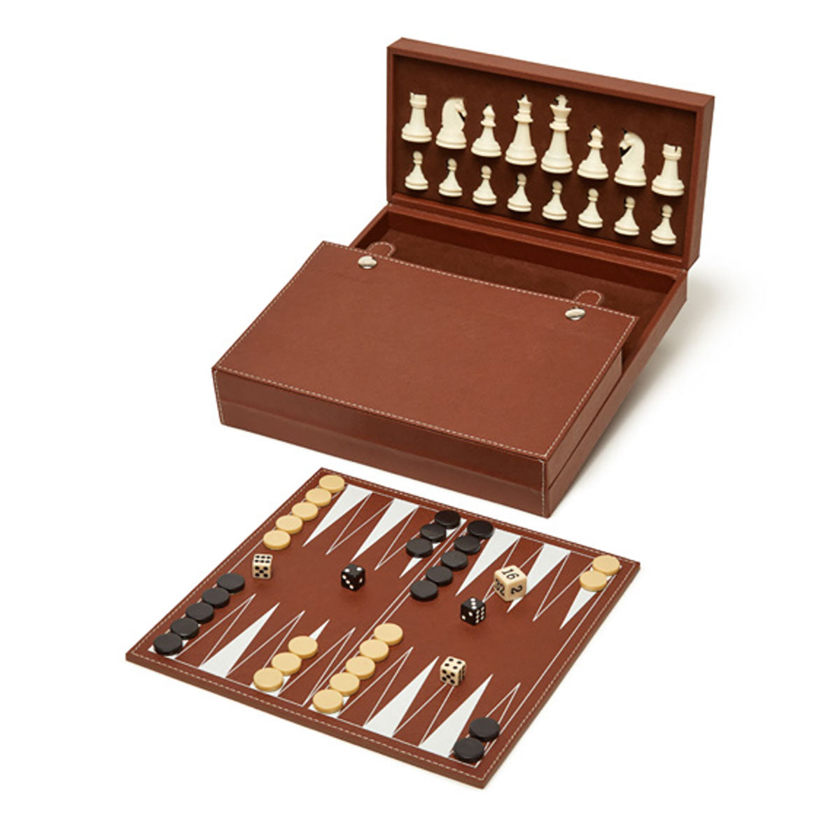 Brouk & Co Bryson Backgammon and Chess Set