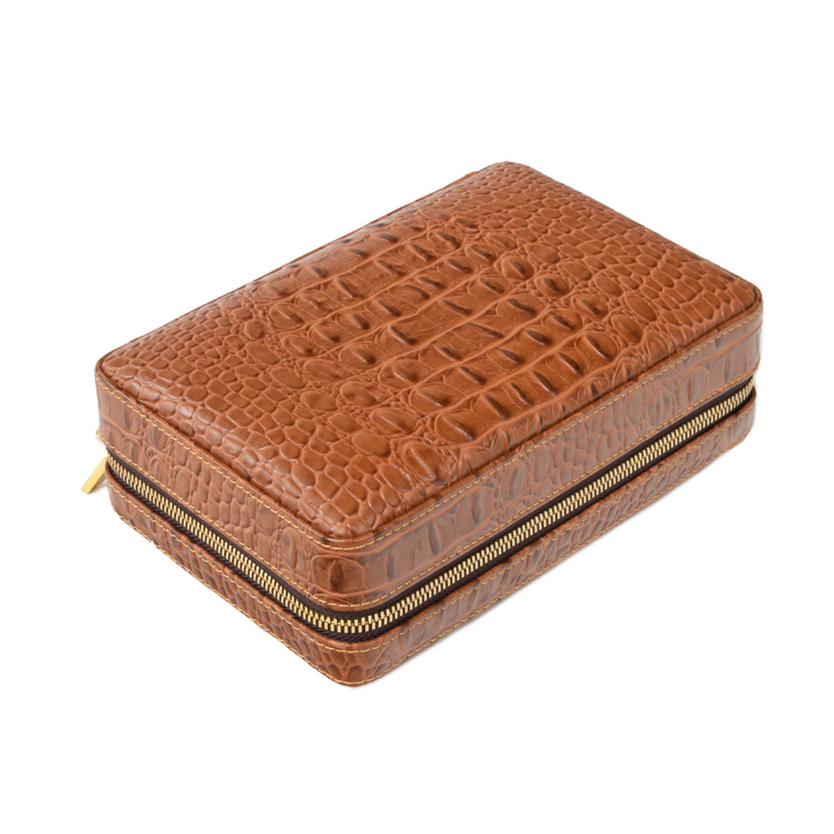 Brouk & Co Cain Croc Cigar Travel Case