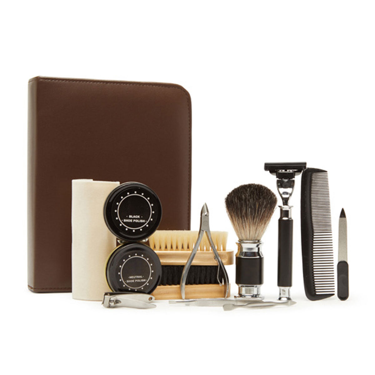 Brouk & Co On the Go Grooming and Shoe Shine Kit