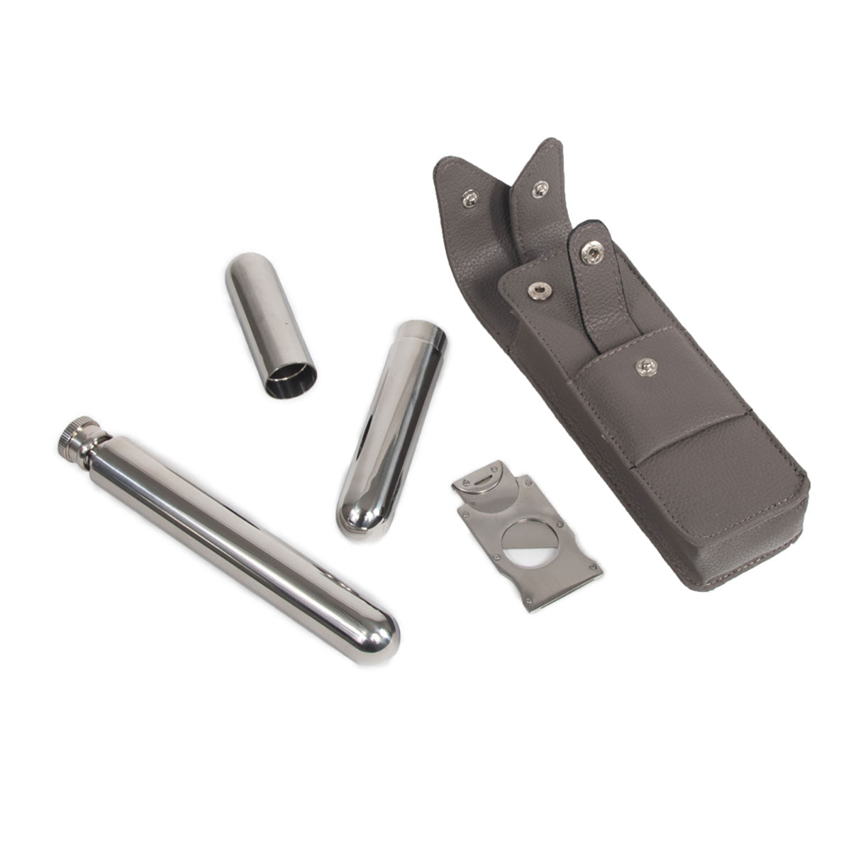 Brouk & Co The Hip Trio Cigar and Flask Set