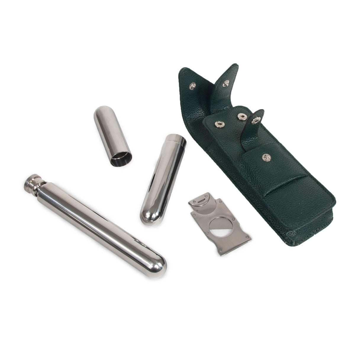 Brouk & Co The Hip Trio Cigar and Flask Set