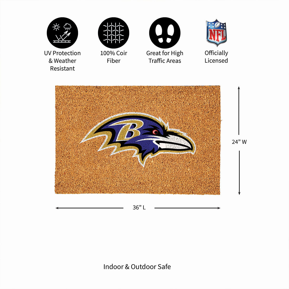 NFL Large Format Team Coir Mat