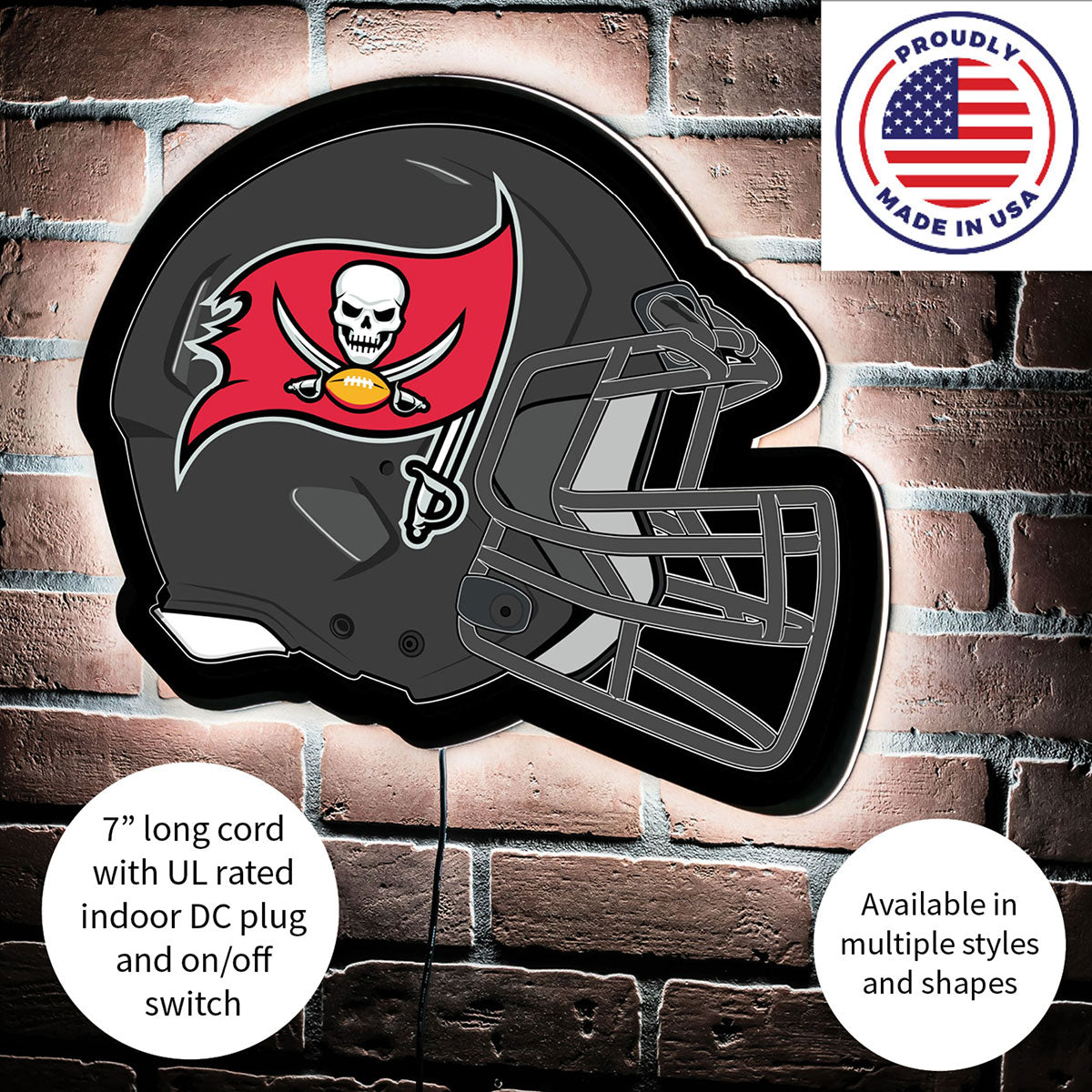 NFL Backlit Helmet Wall Sign