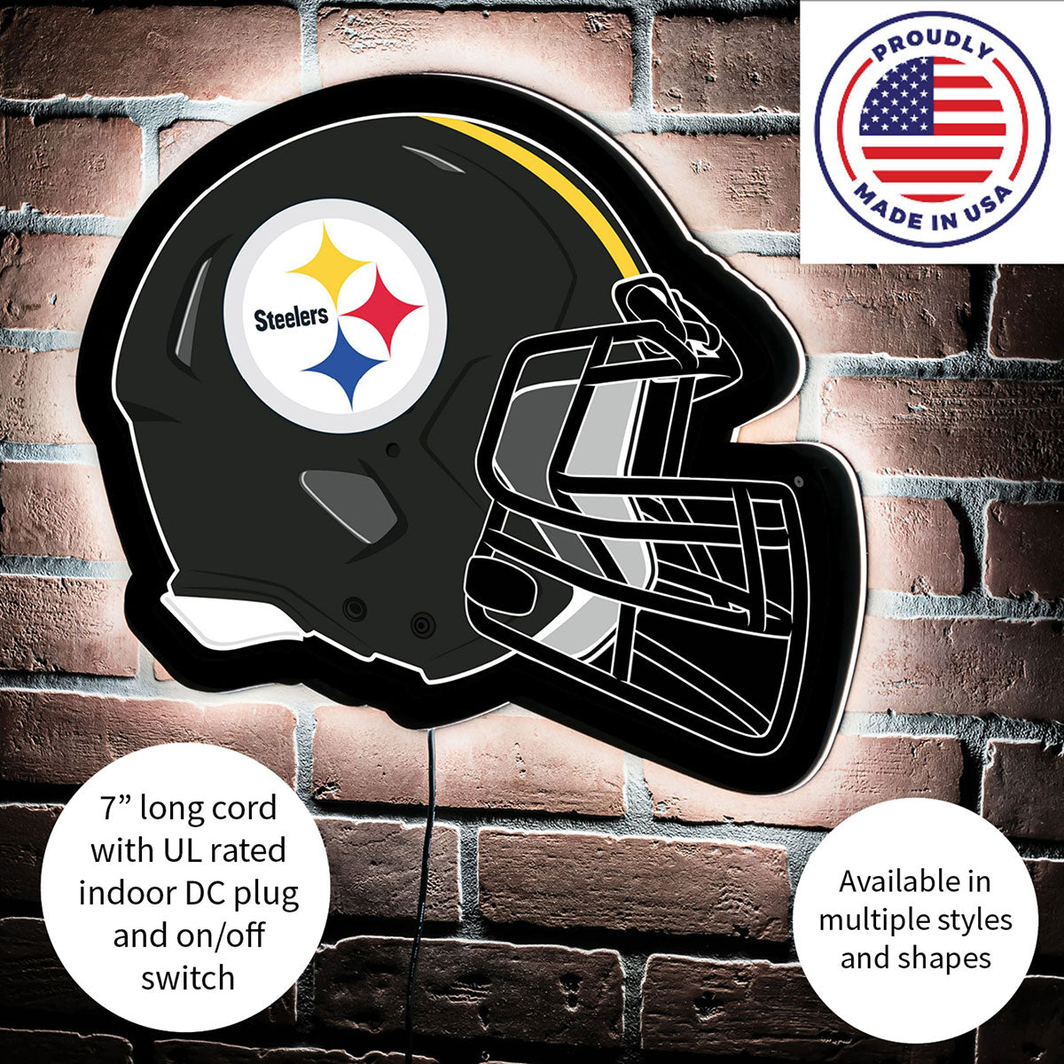 NFL Backlit Helmet Wall Sign