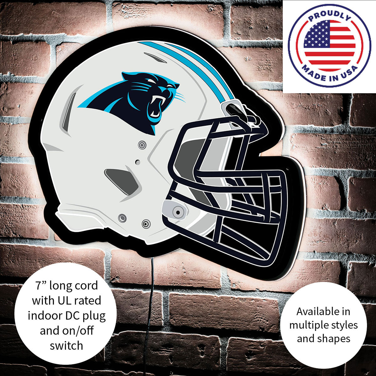 NFL Backlit Helmet Wall Sign
