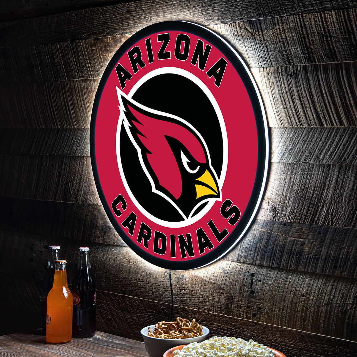 NFL Backlit Full Edge Round Wall Sign