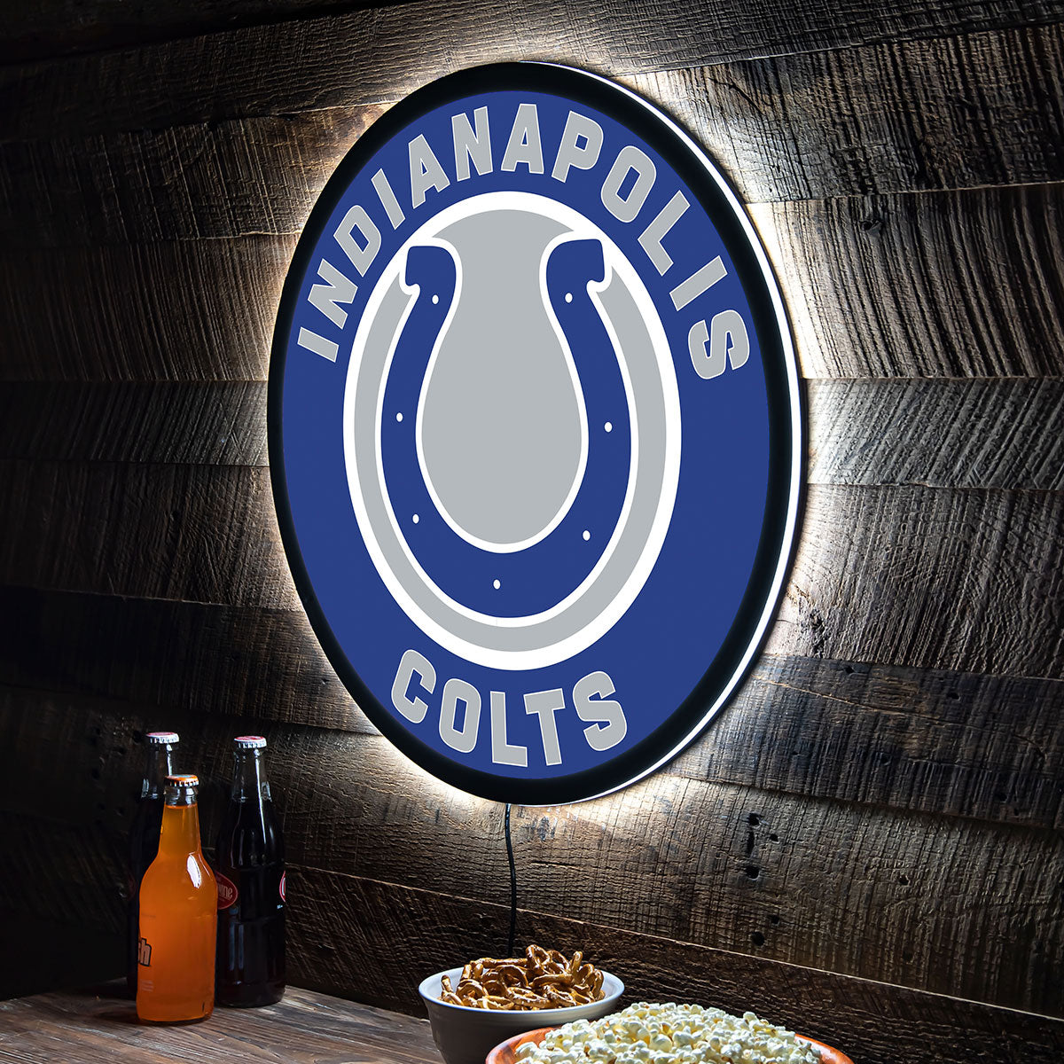 NFL Backlit Full Edge Round Wall Sign