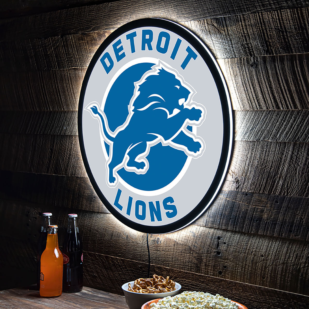 NFL Backlit Full Edge Round Wall Sign
