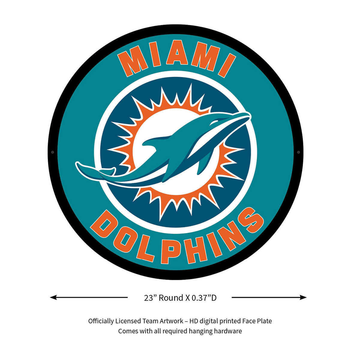 NFL Backlit Full Edge Round Wall Sign