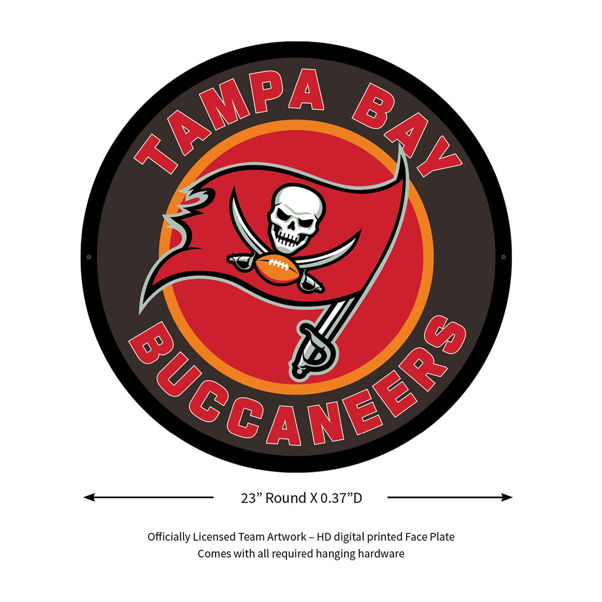 NFL Backlit Full Edge Round Wall Sign
