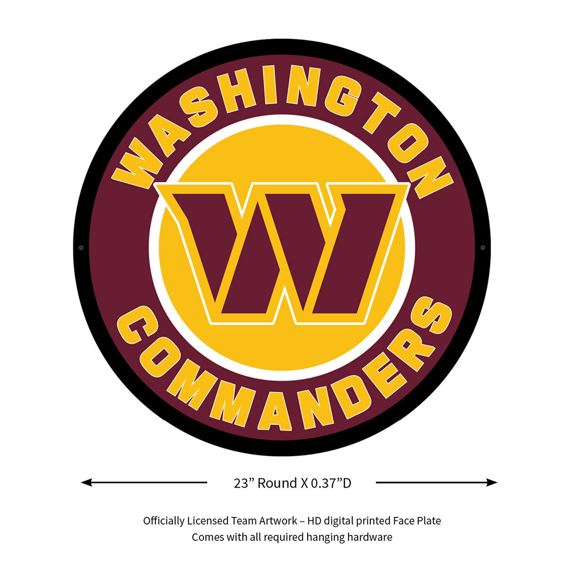 NFL Backlit Full Edge Round Wall Sign
