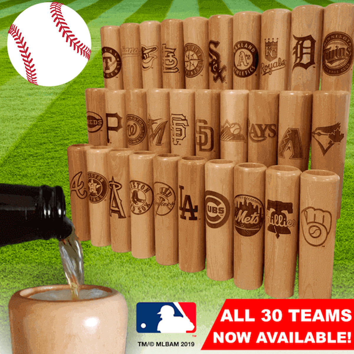 12 oz Baseball Bat Mug